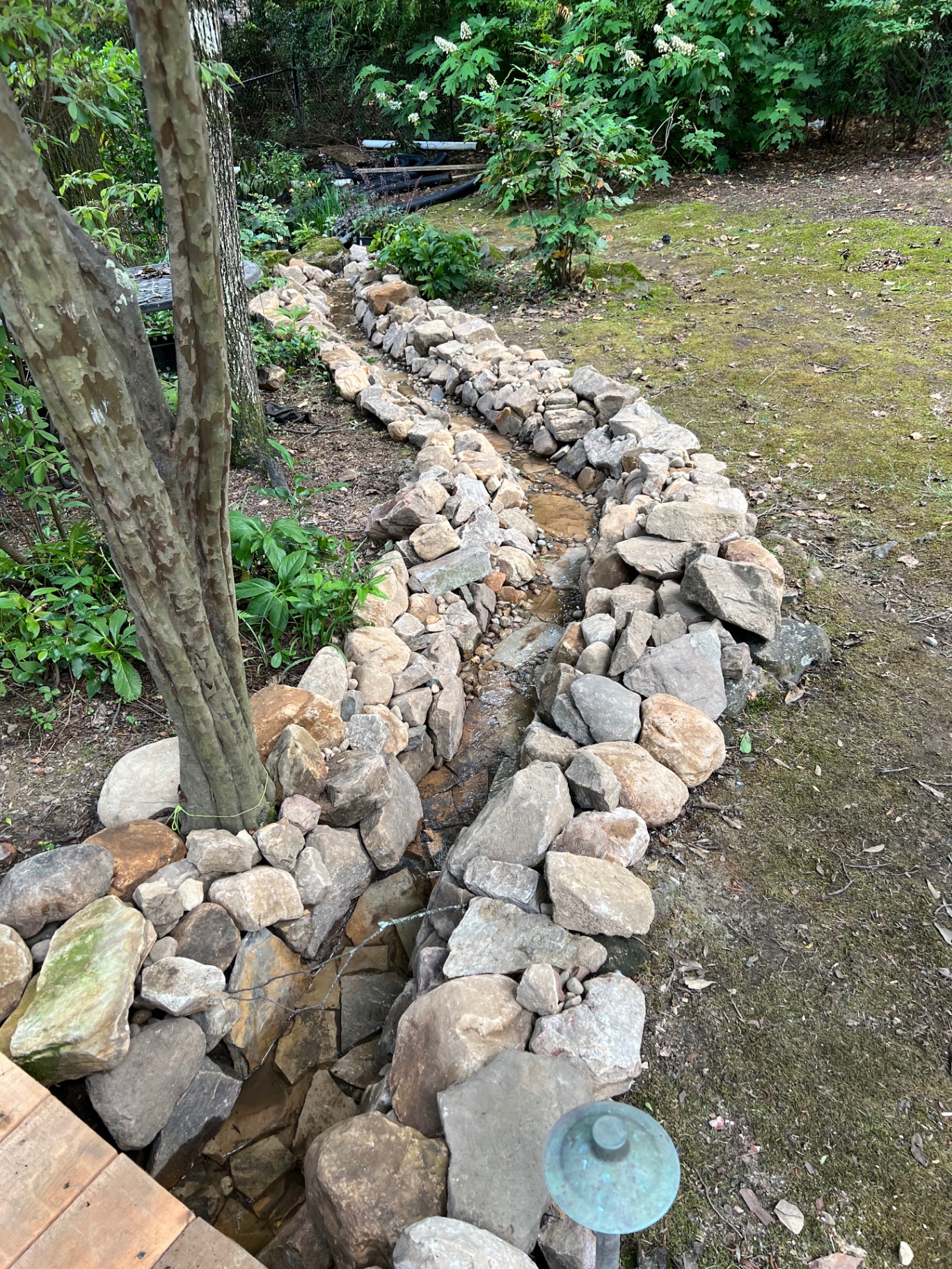 Natural Stone Creek Bed