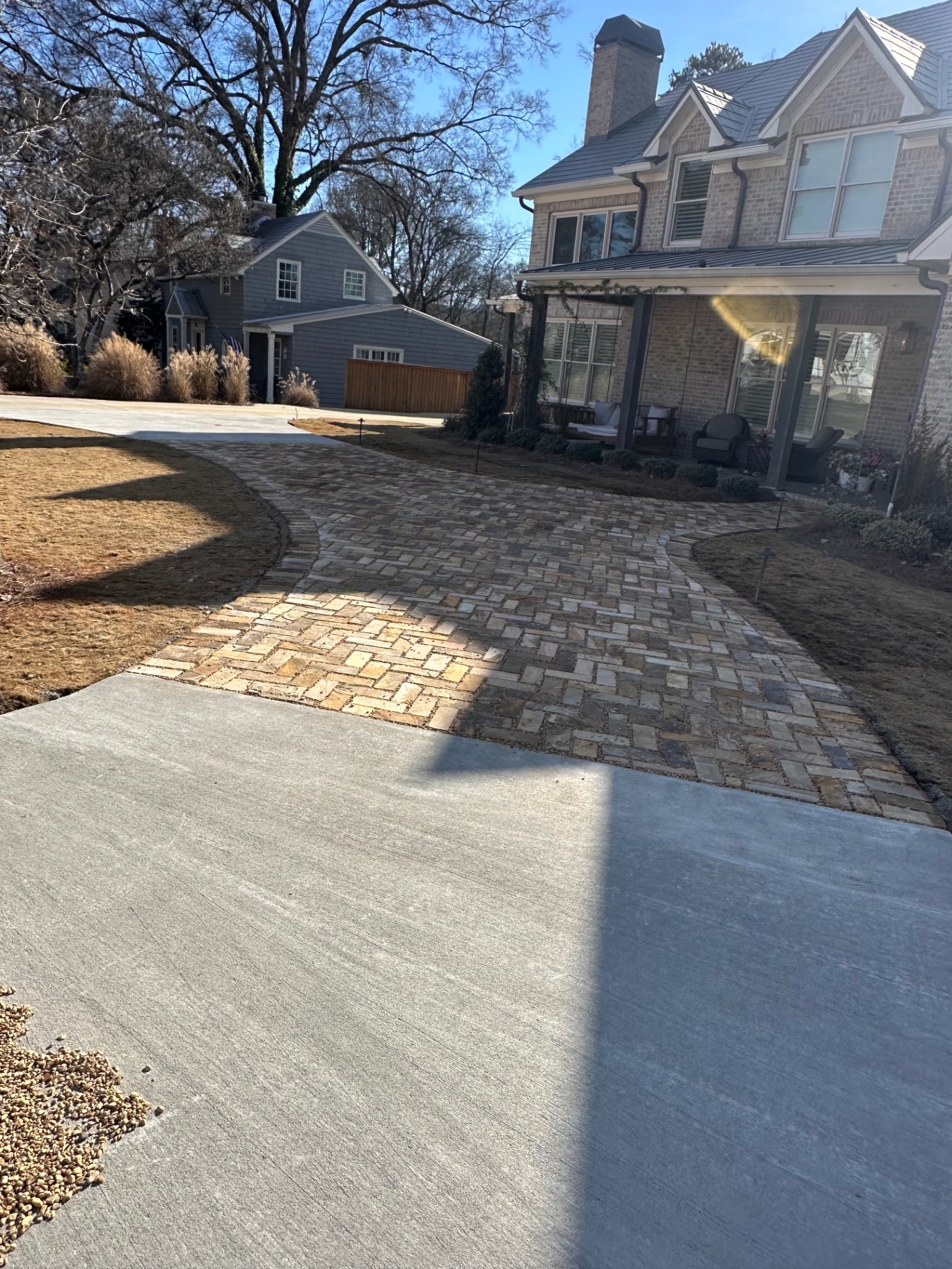 Reclaimed Brick Driveway