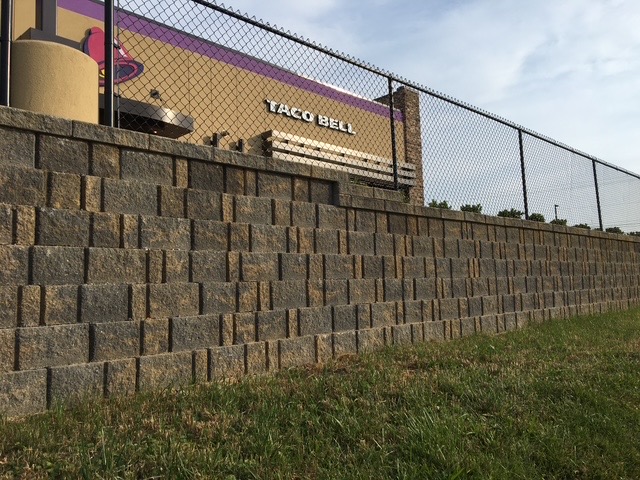 Tiered Block Retaining Wall
