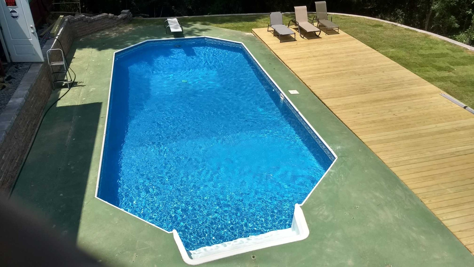 Inground Pool & Wood Deck