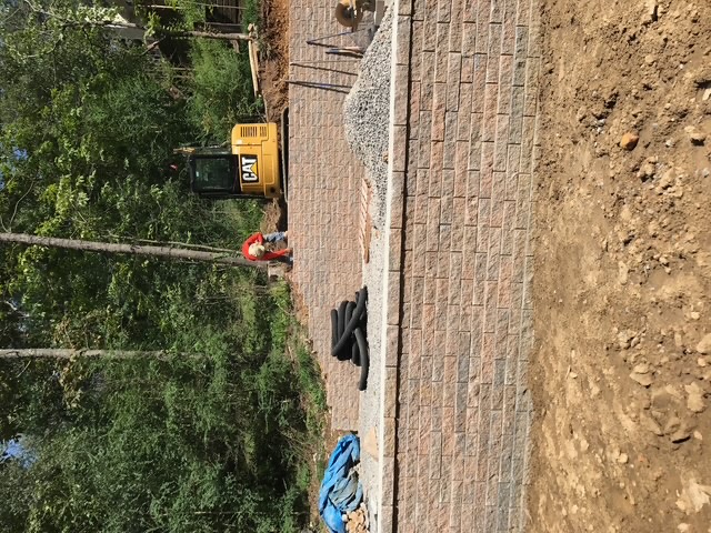 New Block Retaining Wall Build